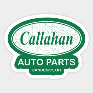 Vintage Callahan Auto Parts Distressed Sticker